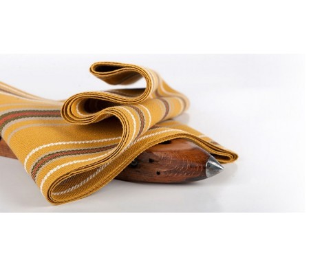 comprar faja algodon rayada horizontal oro