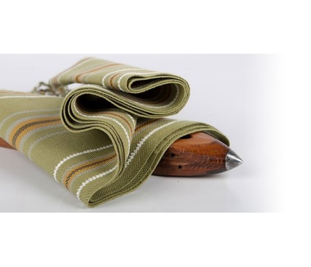 comprar faja algodon rayada horizontal verde oliva