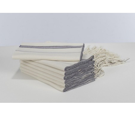 comprar faja algodon rayado vertical crudo