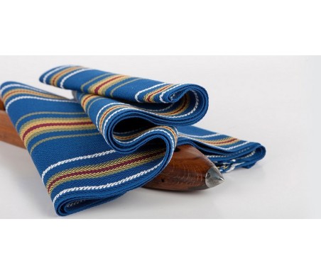 comprar faja seda rayada azul