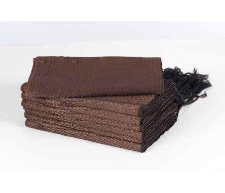 comprar faja seda jaspeada marron