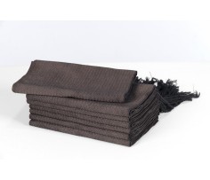 comprar faja seda jaspeada marron chocolate