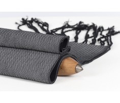 comprar faja seda jaspeada gris 2